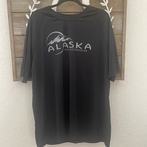 Alaska black lightweight polyester moisture management t-shirt men’s‎ 2XL